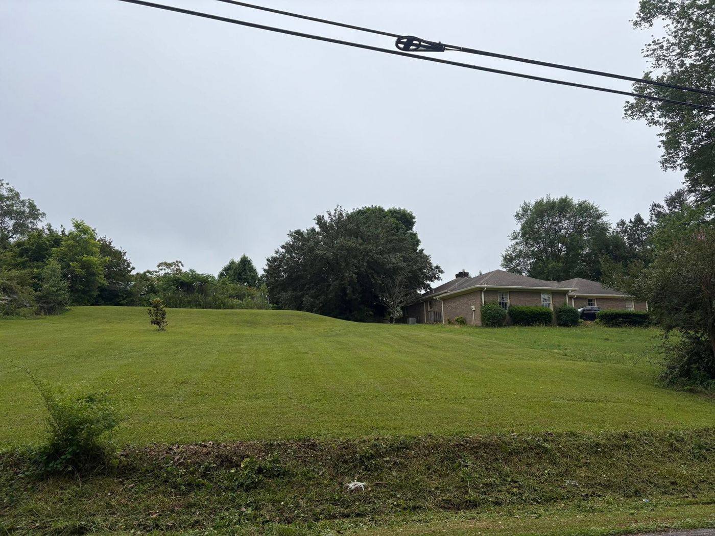 Large fresh cut hillside lawn in Gadsden